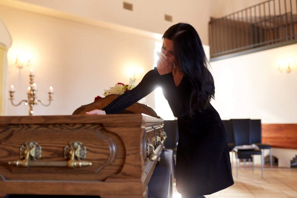 woman mourns the wrongful death of a loved one in Riverview, Florida