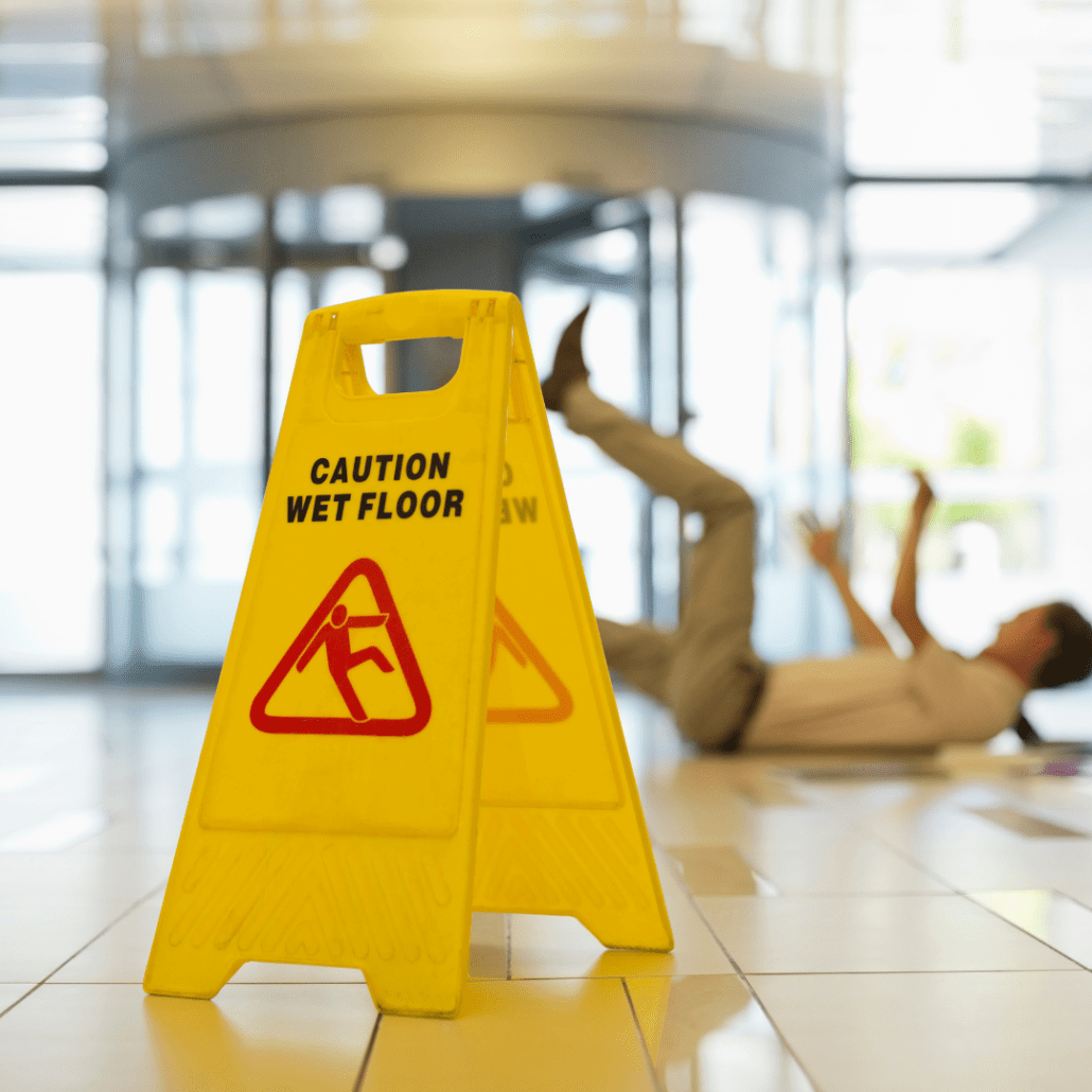 common injuries slip and fall