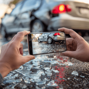 documenting rideshare accident